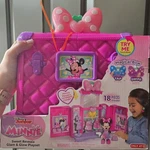 Disney Junior Minnie Mouse Glam & Glow Playset Lights Up Sound Effects 18 Pieces New. Price: $50.00.