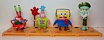 Lot Of 4 Nickelodeon Spongebob Squidward 6" Vinyl Figure Krusty Mr Krabs Used. Price: $35.00.