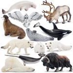 Toymany 12PCS 4-7" Large Polar Animals Figurines, Plastic Arctic New. Price: $29.99.
