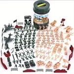 164PC Military Soldier Playset Army Men Action Figures Tanks Aircrafts Bucket Us New. Price: $35.00.