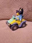 Bluey Beach Quad Vehicle With Bandit Action Figure 3" W/sunglasses 4 Wheeler Atv Used. Price: $8.99.