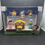 Peanuts Nativity Deluxe 7 Piece Set Vinyl Figures Charlie Brown Snoopy Lucy New. Price: $29.99.