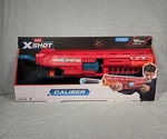 Zuru X-shot Caliber Toy Blaster Red And Blue High Accuracy Dart Storage New. Price: $25.00.