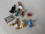 Aladdin Figure Play Set Disney Pvc Toy Jafar Jasmine Genie Rajah Iago Carpet Abu Used. Price: $28.00.
