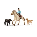 Schleich Farm World Rodeo Riding Playset - Cowgirl Rider Figurine With .... Price: $43.51.