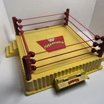 Wwe Hulkamania Wrestling Ring Mattel 2017 Red Ropes Wwf Retro Style Used. Price: $112.49.