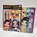 Rainbow High Coloring Activity & Notebook Lot With Mini Markers Bendon Mga Brand. Price: $9.00.