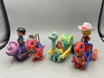 Disney Jr Ranch Toys Lot 6 Pc. Action Figures & Dinosaurs Chariots Cart Used. Price: $18.00.