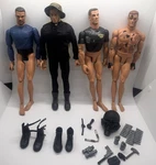 4 Vintage Hasbro 1996 G.i. Joe Pawtucket 12" Action Figures & Accessories Used. Price: $44.09.