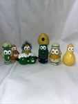 Vintage Veggie Tales Figures Lot Of 7 Big Idea Blue Box Toys 2004 Used. Price: $30.00.