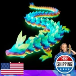 Hybais 24 Inch Large Printed Glow The DARK,3D Dragons Figurine Toy, New. Price: $31.98.
