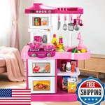 Kizonly 53 Pcs Play Kitchen Pretend Food Set For Kids Ages 3-6 4-8 Pink New. Price: $128.59.
