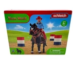 Schleich Farm World Barrel Racing With Cowgirl Horse Toy 42576 New Box. Price: $24.00.