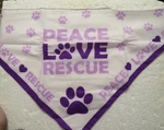 Purple Ribbon Paw Print Scarf For Animal Rights To Love Rescue New. Price: $10.99.
