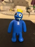 Rainbow Friends Happy Blue Posable Action Figure 5" Phatmojo Loose Used. Price: $9.95.