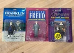 2002-3 Accoutrements Freud Franklin Shakespeare Action Figures Sealed Set Of New. Price: $65.00.