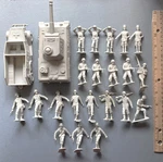 Vintage Original 1960S Marx Plastic 54MM Wwii Navarone German Army Soldiers Tank Used. Price: $59.99.