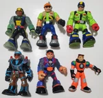 Mattel Rescue Heroes Action Figures Lot Of 5+1 Diff 6 Inch Collectible Toys Vtg Used. Price: $28.38.