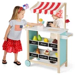 Costzon Kids Pretend Play Grocery Store Wooden Ice Cream Cart Toy Set For New. Price: $122.40.