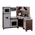 Amazon Basics Kids Corner Wooden Kitchen Toy Playset With Stove, Oven, Sink, Fri New. Price: $277.28.