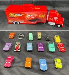 Disney Pixar Cars Mack Carry Case Toys Exclusive 2009 Rare & 16 Vehicles Used. Price: $119.00.