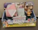 2022 New Nip Bluey Bingo's Ice Cream Cart Moose Toys Action Figure. Price: $7.95.