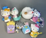 Sanrio Hello Kitty Figures Cake Toppers Happy Meal Toys Flocked Friends Used. Price: $23.99.
