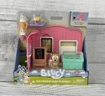 Bluey Ice Cream Shop Playset With Bingo Figure Accessories & Stickers New. Price: $16.00.