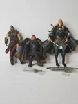 Toy Biz 2005 Lord Of The Rings Pelennor Fields. 3 Loose Figures. Legolas, Gimli Used. Price: $29.99.