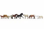 Horses (9) Figure Set Painted Noch 45761 New. Price: $28.78.