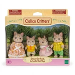 Calico Critters Striped Cat Family, Set Of 4, Posable, CC2307, New Sealed Used. Price: $29.99.