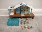 Bluey & Friends Moose Ultimate Beach Cabin House Playset Figures Used. Price: $23.99.