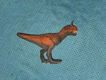 Schleich Dinosaurs Realistic Carnotaurus Figurine Used. Price: $8.90.
