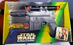 1996 Star Wars Potf Han Cosplay Battery Operated Water Blaster Blastech DL-44 Ty New. Price: $25.00.