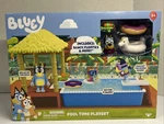 Time Playset With Bluey, Pool, Cabana Access, Brand New In Box. Price: $19.99.