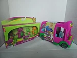 Barney World Preschool Toy Adventure Bus & Hey Friends Pack 3-INCH New. Price: $54.99.