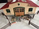 Schleich Horse Stable/barn Playset With Accessories #42195 Farm World Used. Price: $89.99.