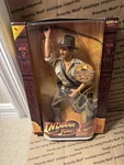 Indiana Jones 12" Figure Raiders Lost Ark Electronic Whip Hasbro 2008 Box Used. Price: $70.00.