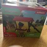 Schleich Farm World Feeding The Forest Animals Toy Playset (42658) Used. Price: $6.50.