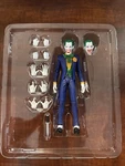 Medicom Toy Mafex NO.142 The Joker Batman: Hush Version Action Figure Used. Price: $75.00.