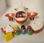 Rare Vintage Weebles Wobble Weekender Playset Hasbro- Airport 1973 4 Figures Used. Price: $60.00.