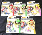 Hot Wheels 2019 Mariokart 5 Car Set Mario, Luigi, Peach, Yoshi & Bowser Rare! New. Price: $36.99.