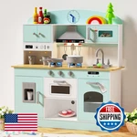 Babytronic Wooden Play Kitchen Set Pretend Lights And Sounds For New. Price: $163.72.