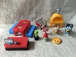 Bluey Hammerbarn Playset Replacement Shopping Store Accessories Rare 13 Pieces Used. Price: $49.95.