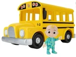 Cocomelon Musical Yellow School Bus Toy With Jj Figure 3 Figurine, 10 Vehicle Used. Price: $12.00.