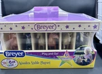 Breyer Magic Wooden Playset With 6 Stablemates Unicorn/pony New. Price: $28.00.