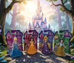 Rare 2013 Mattel Disney Princess Magiclip Little Kingdom Lot 4 - Nib Glitter New. Price: $125.00.