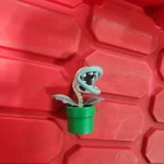 Super Mario Bros Bone Piranha Plant World Nintendo Figure Jakks 3" B55 Used. Price: $11.25.