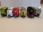 Learning Curve Chuggington Toy Train Lot, 6 Pieces, Assorted Colors, 2010 Used. Price: $10.00.