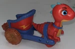 Dino Ranch Blitz Chariot Vehicle - Pull Back Spin Action Used. Price: $9.99.